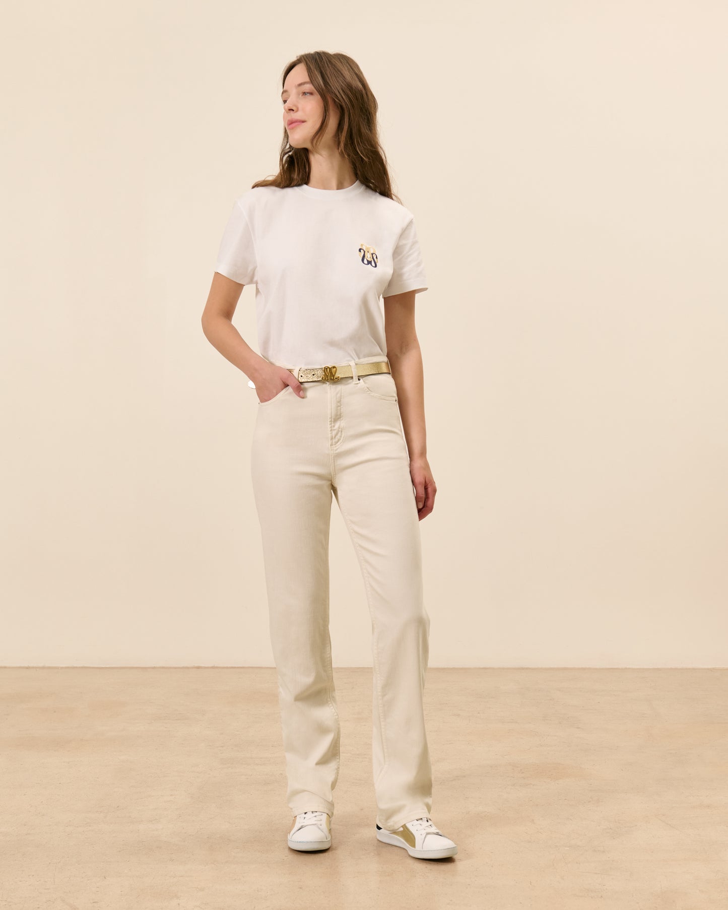 Jean droit Raspail - Ecru  2 - Mode Femme tendance