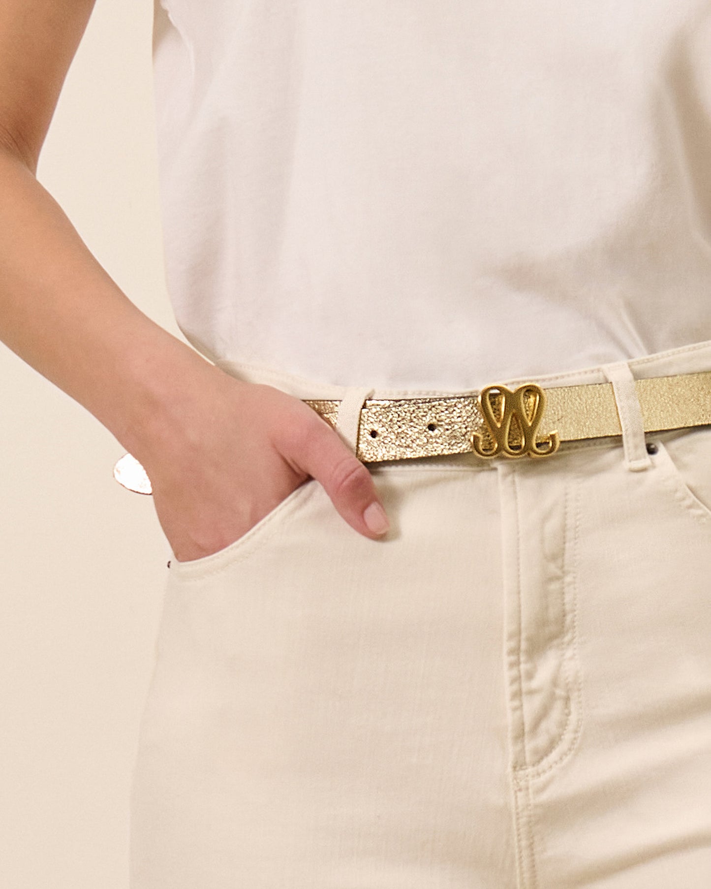 Ceinture Reversible Monogramme - Noir Daim / Cuir 1 - Mode Femme tendance