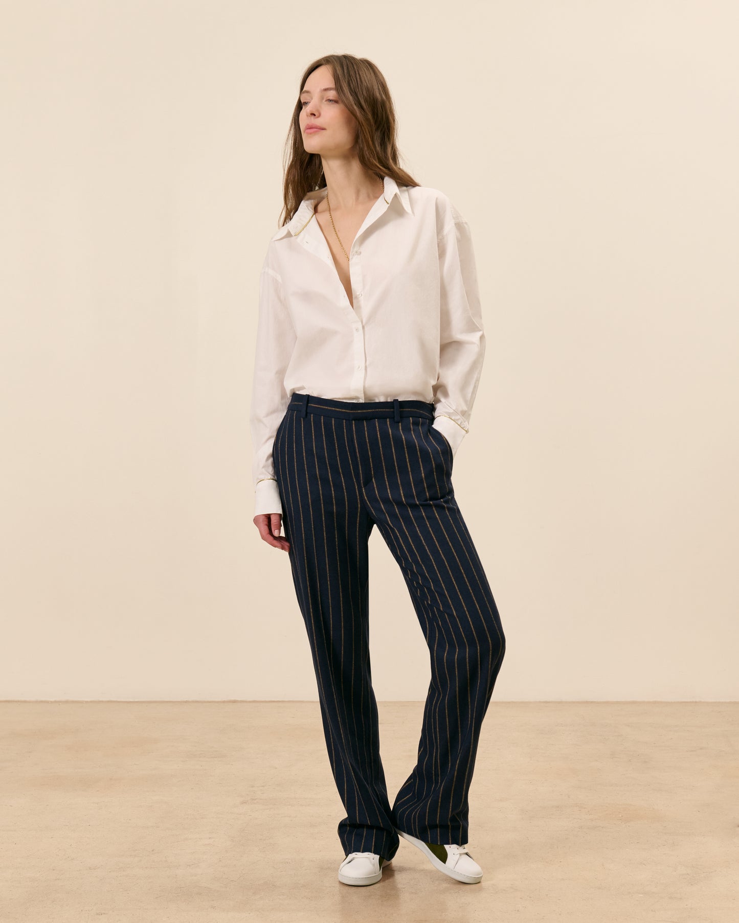 Pantalon Sevigné - Ocre Viscose 1 - Mode Femme tendance