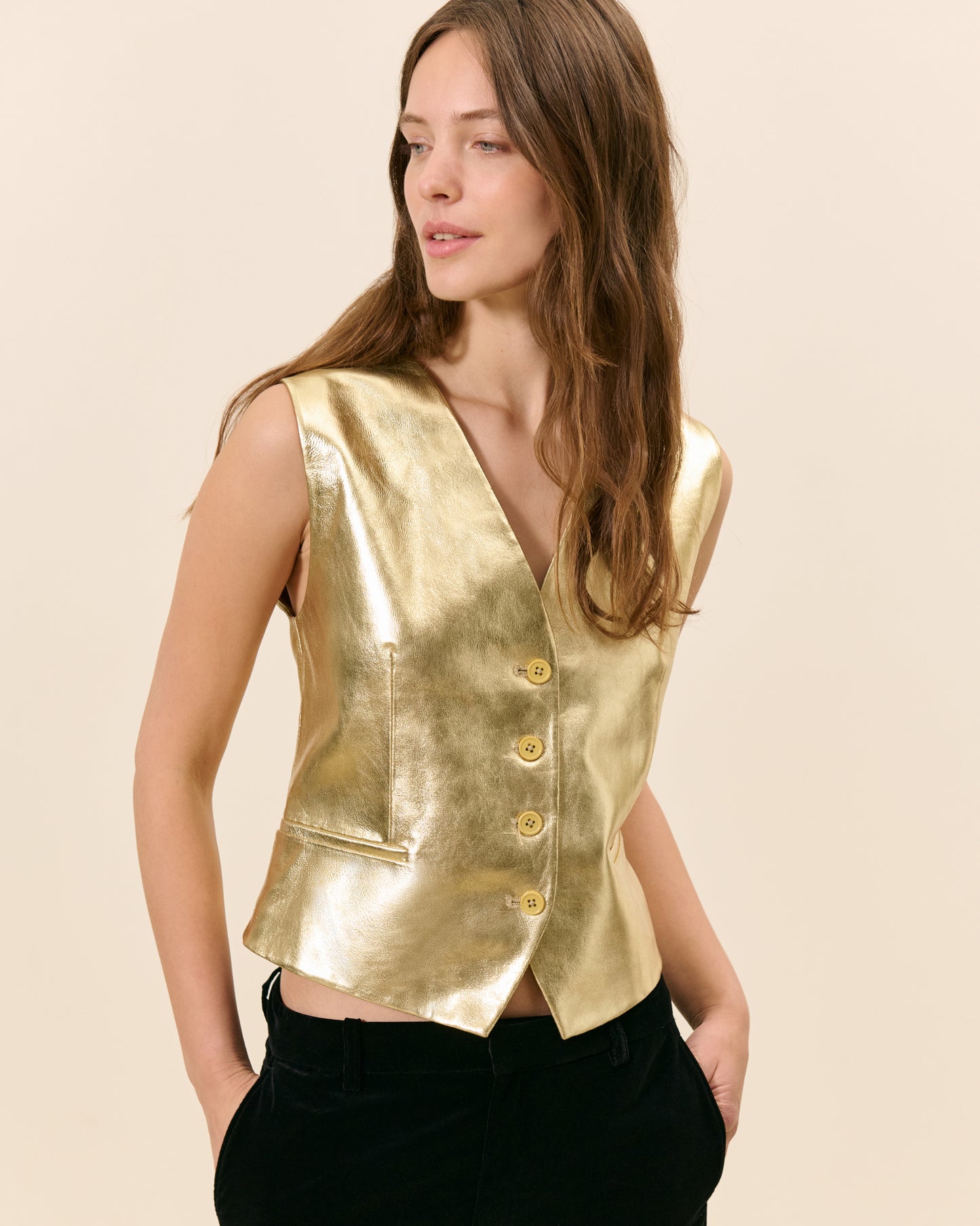 Gilet Mondor - Doré 2 - Mode Femme tendance