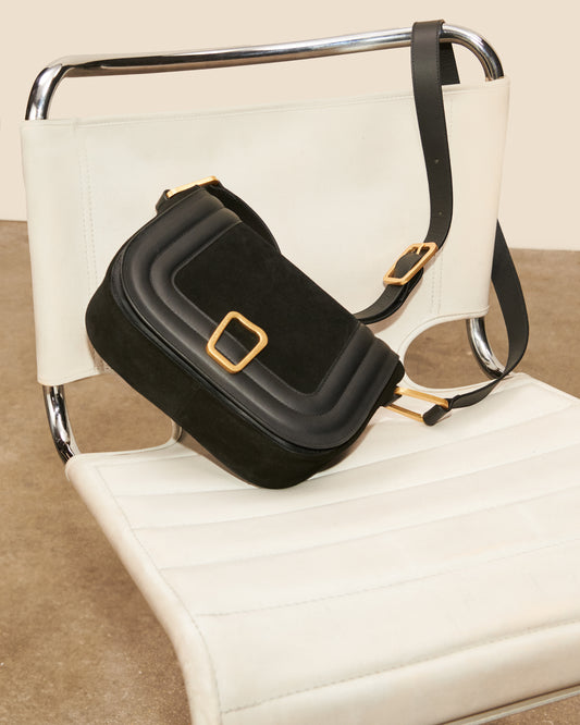 Sac Barth - Noir tendance Maison Sarah Lavoine Noir  Moyen : 23 cm | Petit : 19 cm  Moyen : 16 cm | Petit : 16,5 cm  1