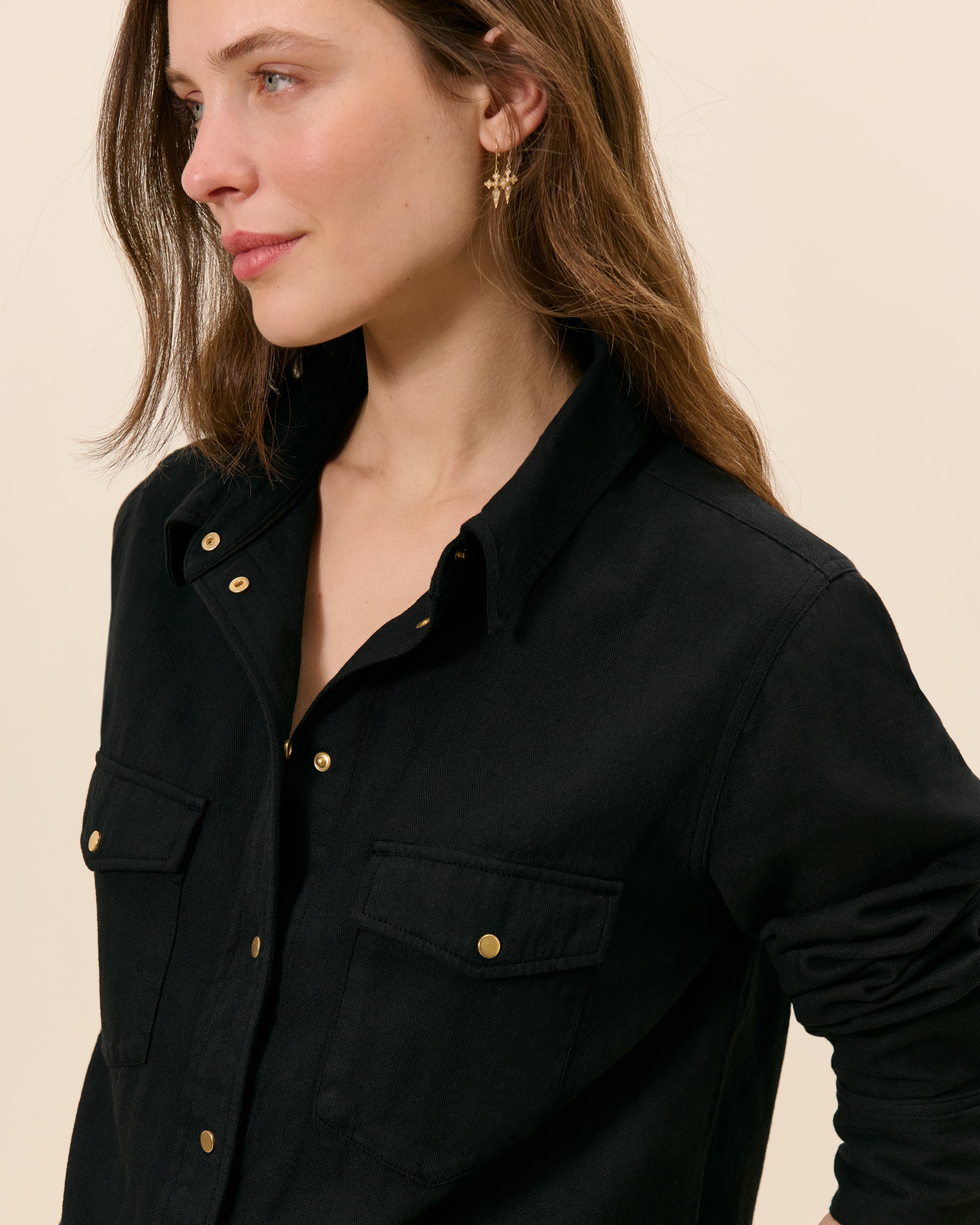 Chemise Lafayette - Noir  2 - Mode Femme tendance