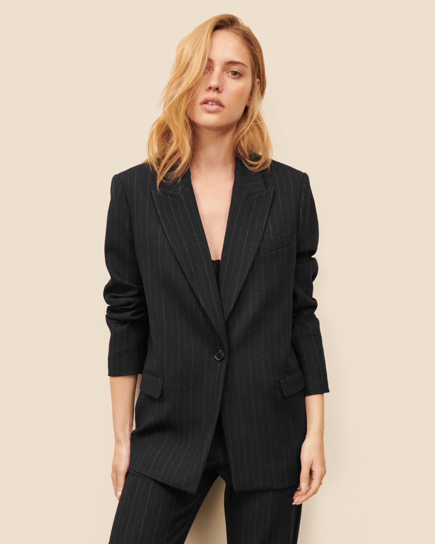 Veste blazer Alésia - Noir chic Maison Sarah Lavoine Noir Viscose   2