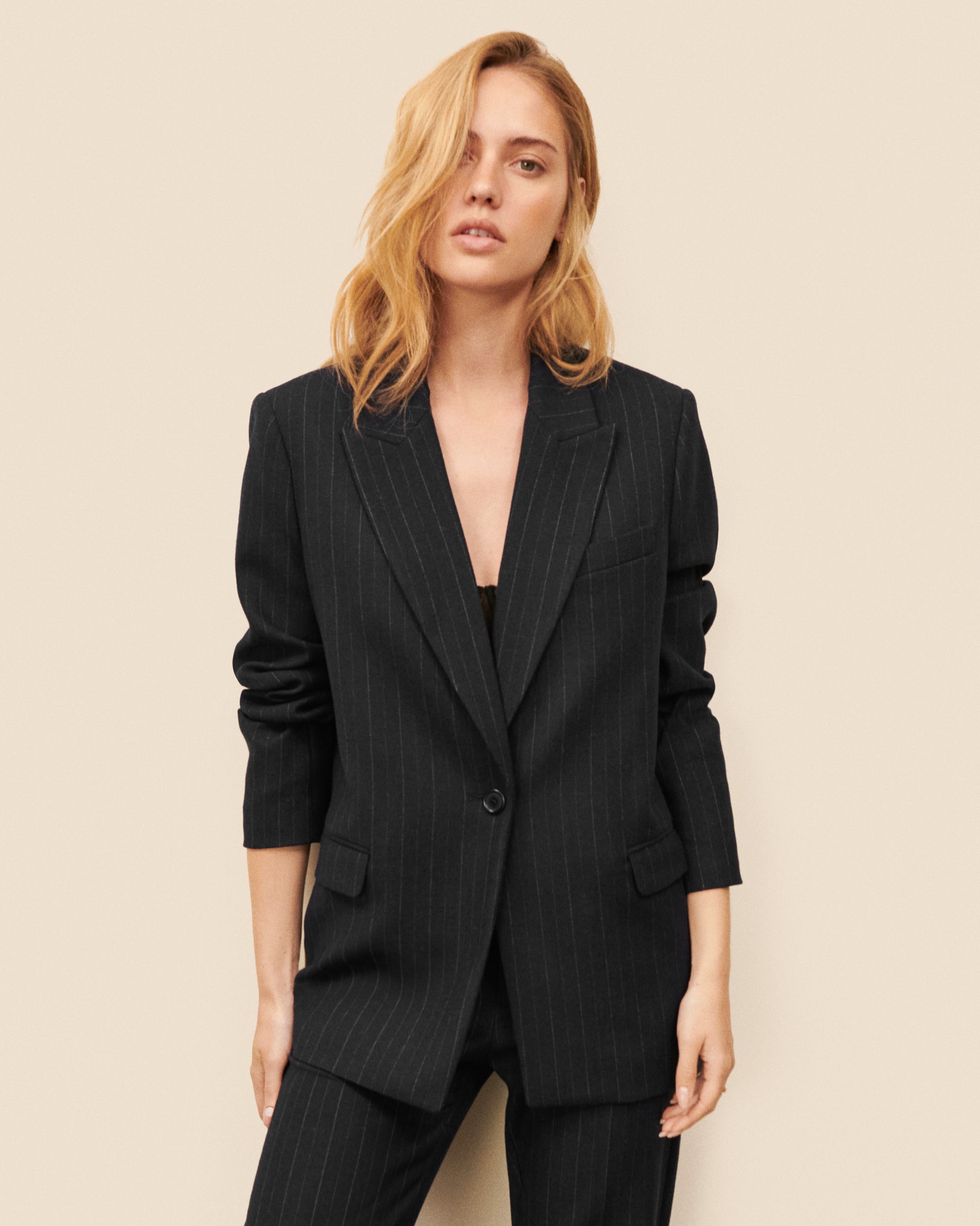 Veste blazer Alésia - Noir chic Maison Sarah Lavoine Noir Viscose   2