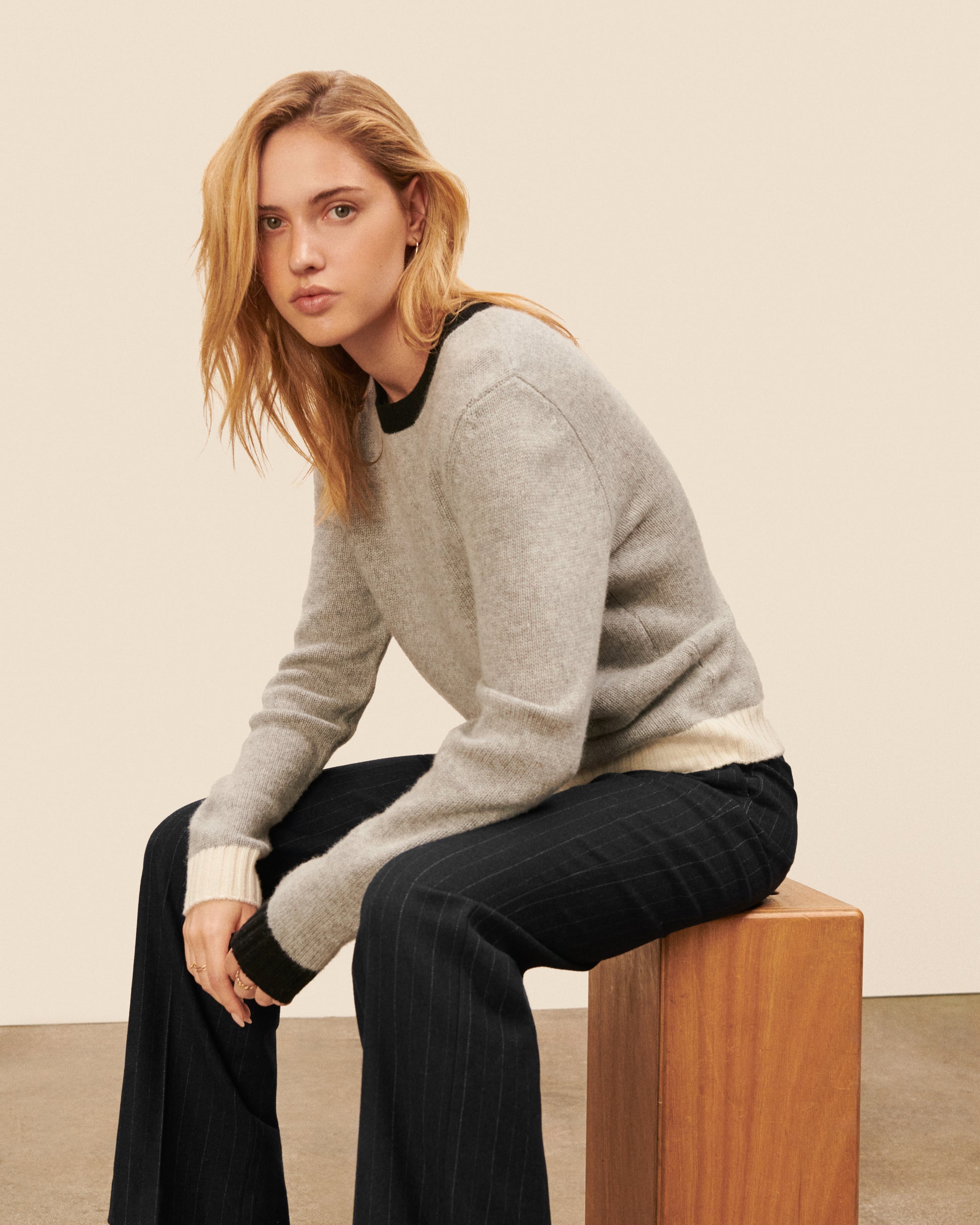 Pull Covent Garden - Gris chine chic Maison Sarah Lavoine Gris Chine Laine   6