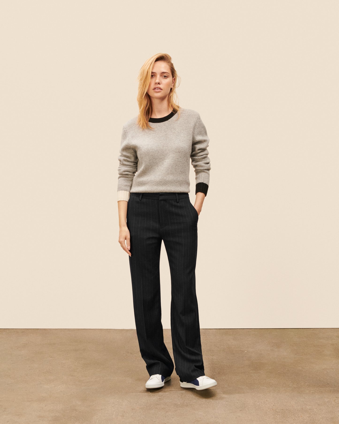 Pantalon Costume Sevigne - Noir fluide, chic Maison Sarah Lavoine Noir Viscose   1