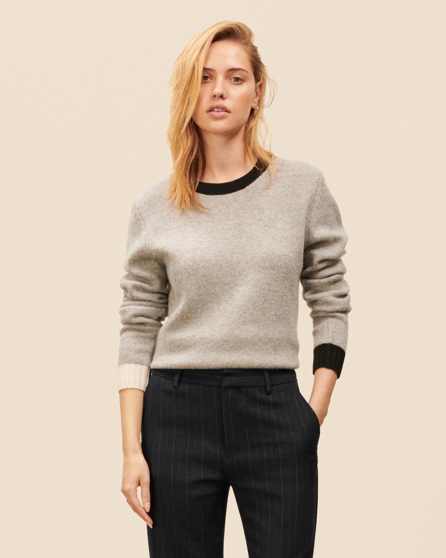 Pull Covent Garden - Gris chine chic Maison Sarah Lavoine Gris Chine Laine 4