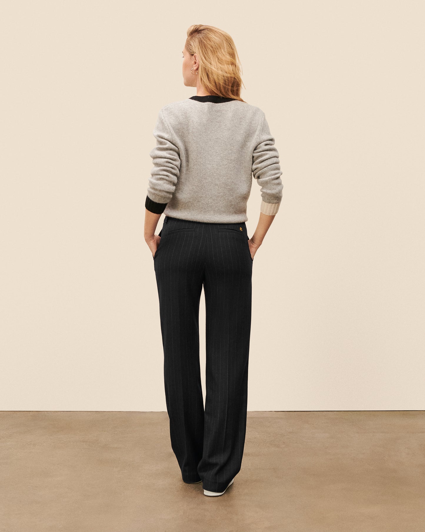 Pantalon Costume Sevigne - Noir fluide, chic Maison Sarah Lavoine Noir Viscose   2