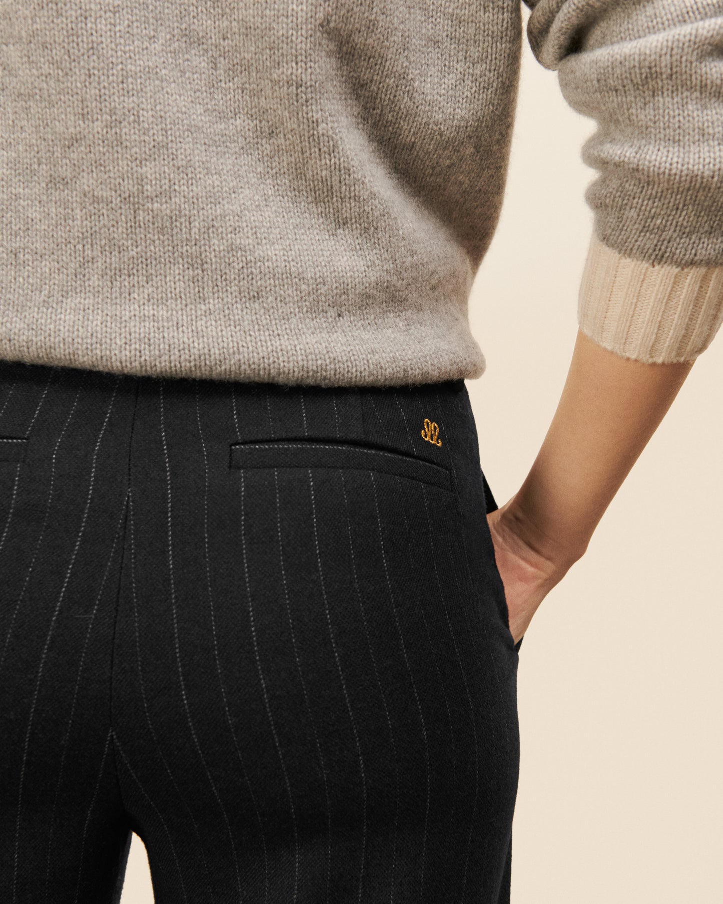 Pantalon Costume Sevigne - Noir fluide, chic Maison Sarah Lavoine Noir Viscose   3