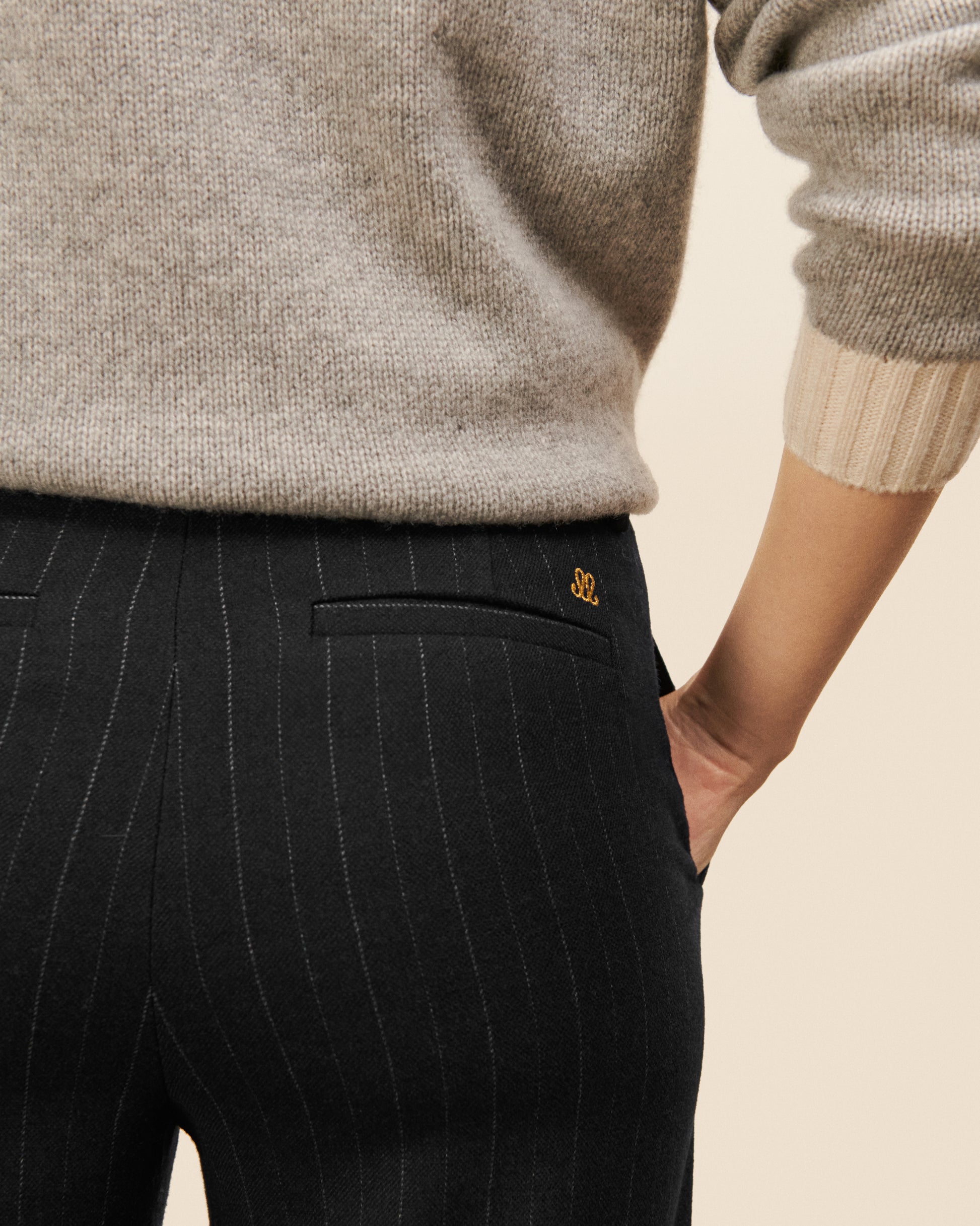 Pantalon Costume Sevigne - Noir fluide, chic Maison Sarah Lavoine Noir Viscose   3