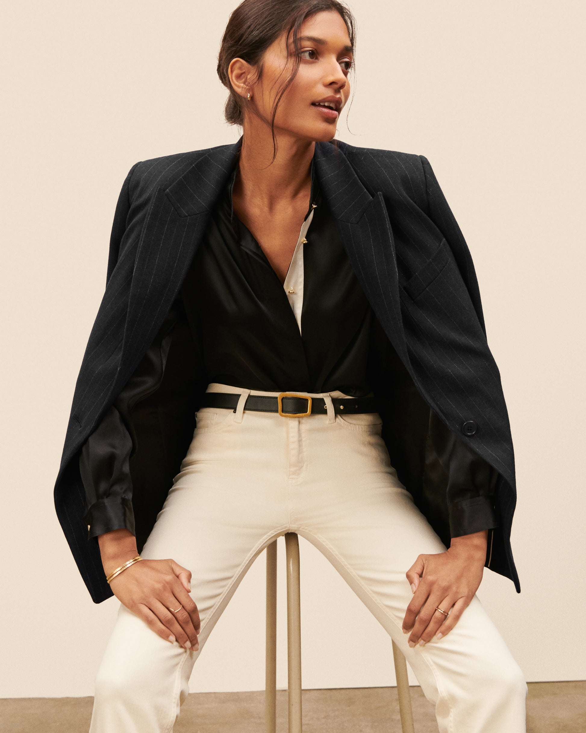 Veste blazer Alésia - Noir chic Maison Sarah Lavoine Noir Viscose   3