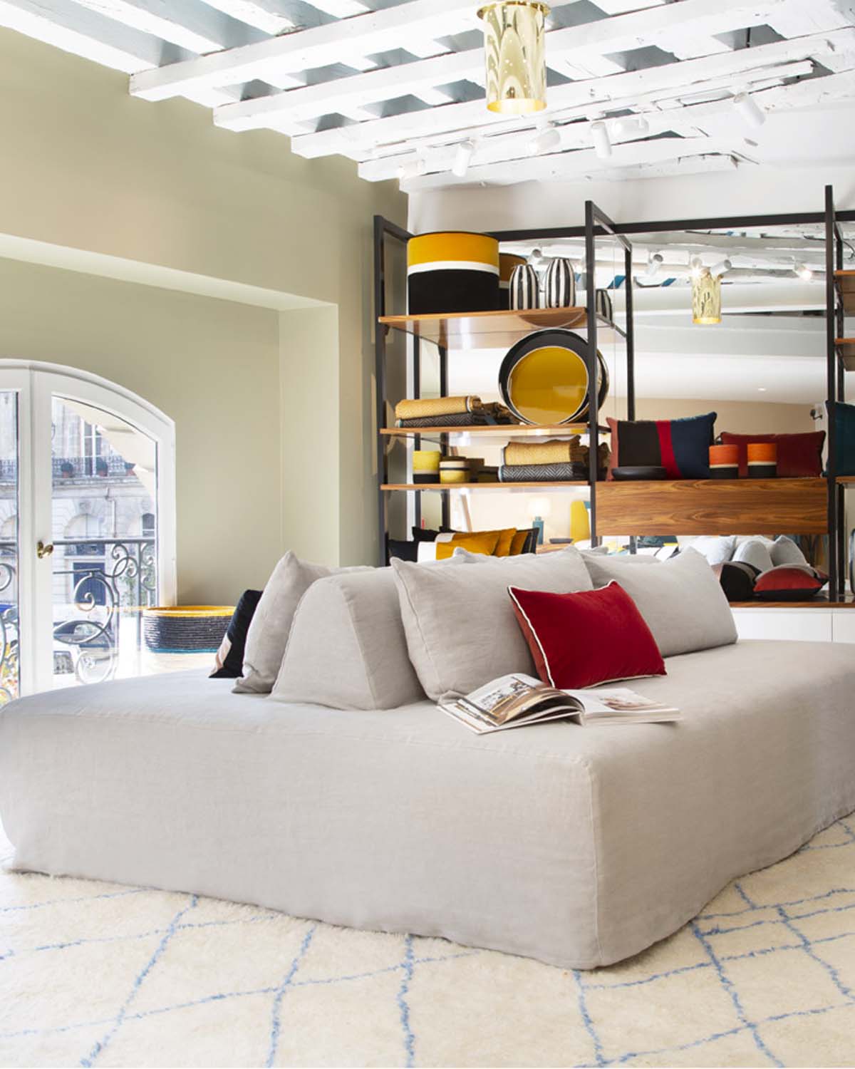 Banquette Blabla - Rose design Maison Sarah Lavoine Rose Lin 225 cm 71 cm 5