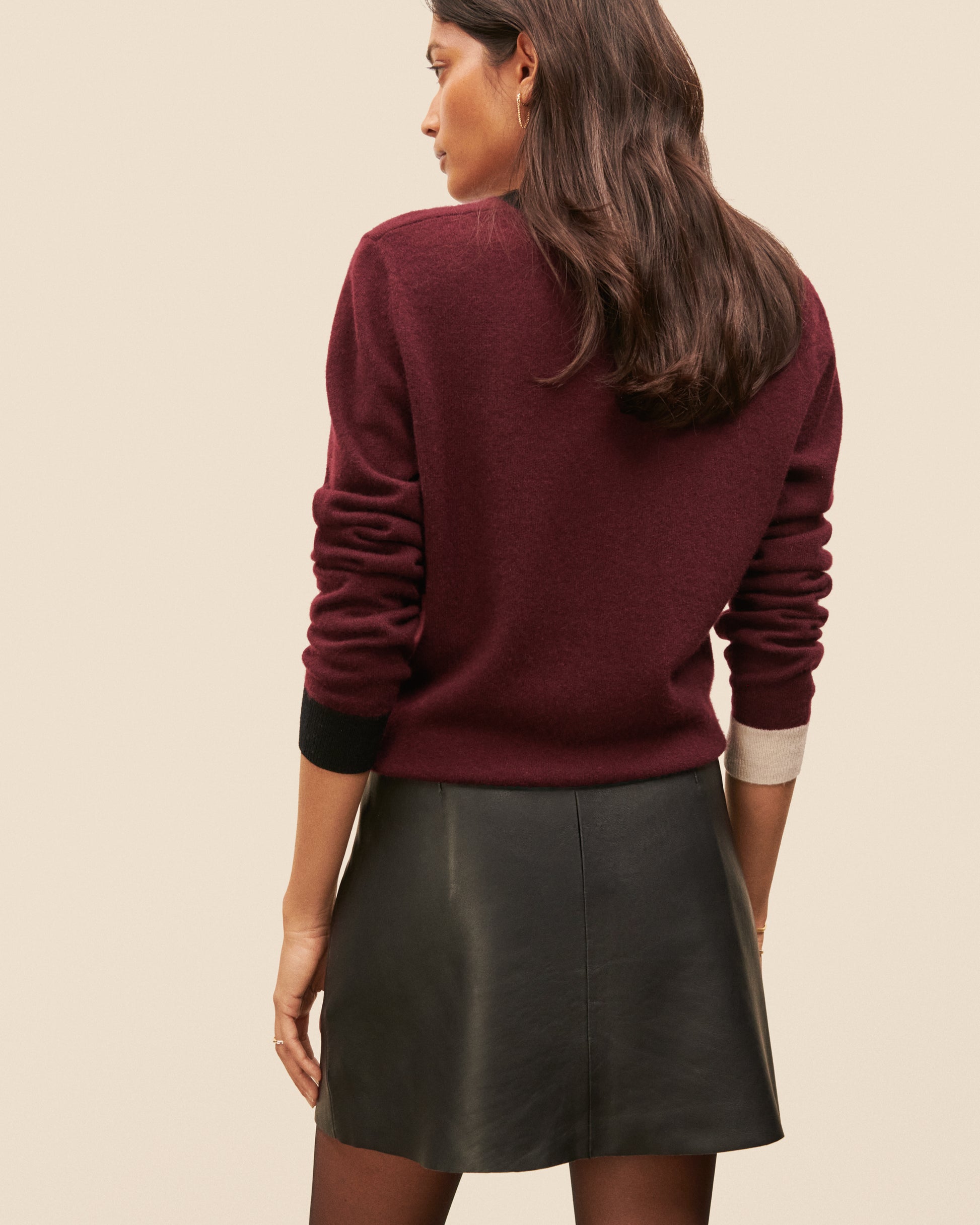 Jupe Edimbourg - Noir chic, fluide Maison Sarah Lavoine Noir Cuir   2