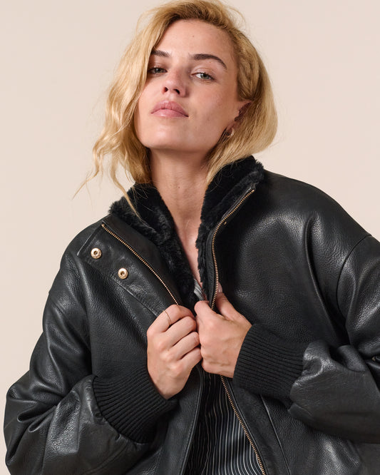 Blouson Alma Fourrure - Noir