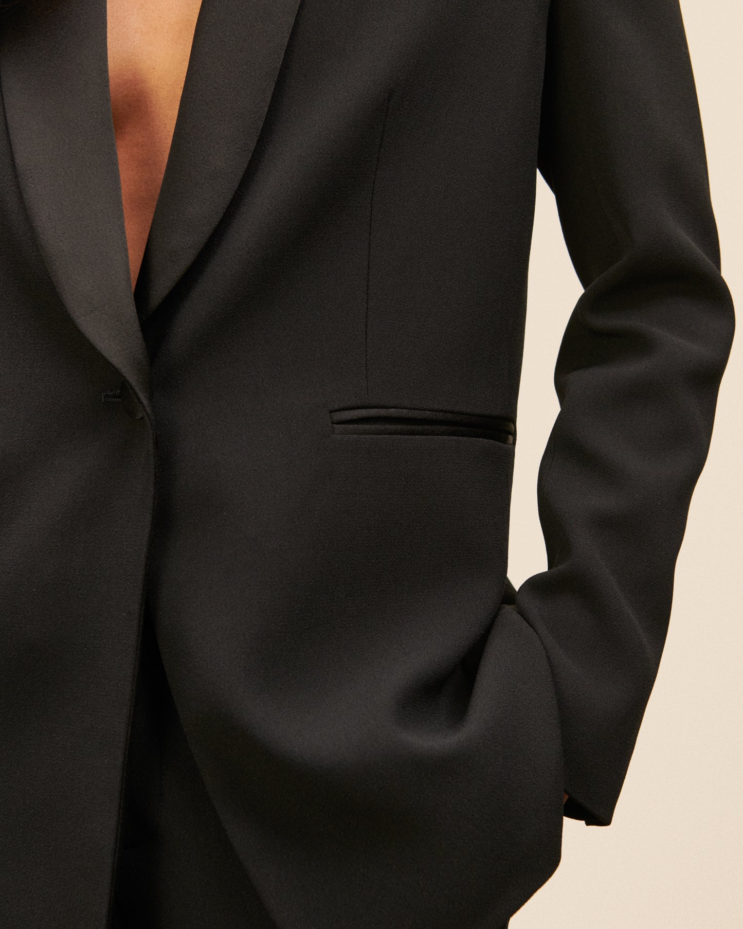 Veste Smoking Faubourg - Noir chic Maison Sarah Lavoine Noir Acetate 7