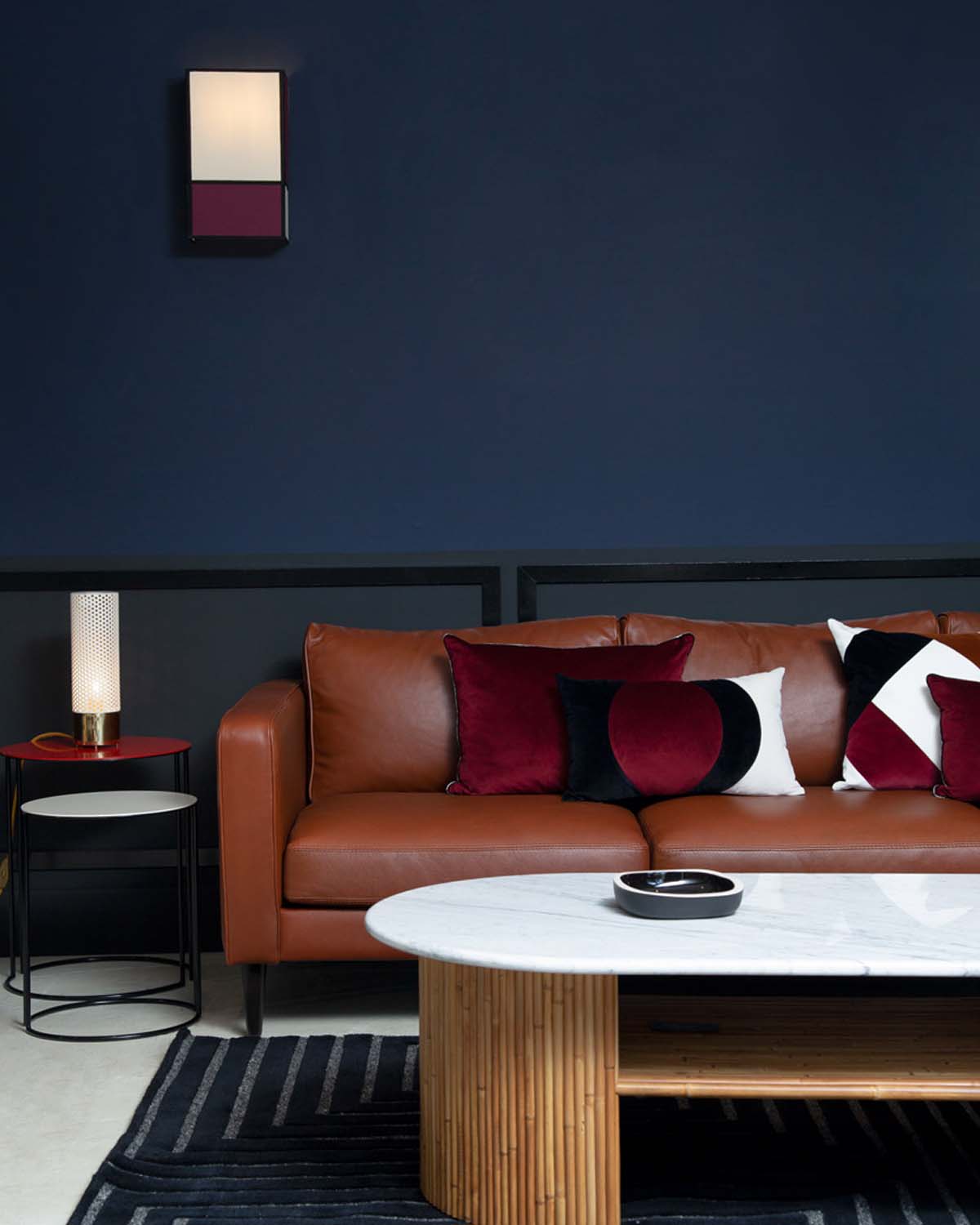 Canapé Noa - Cuir design Maison Sarah Lavoine Blanc Coton 230 cm 75 cm 3