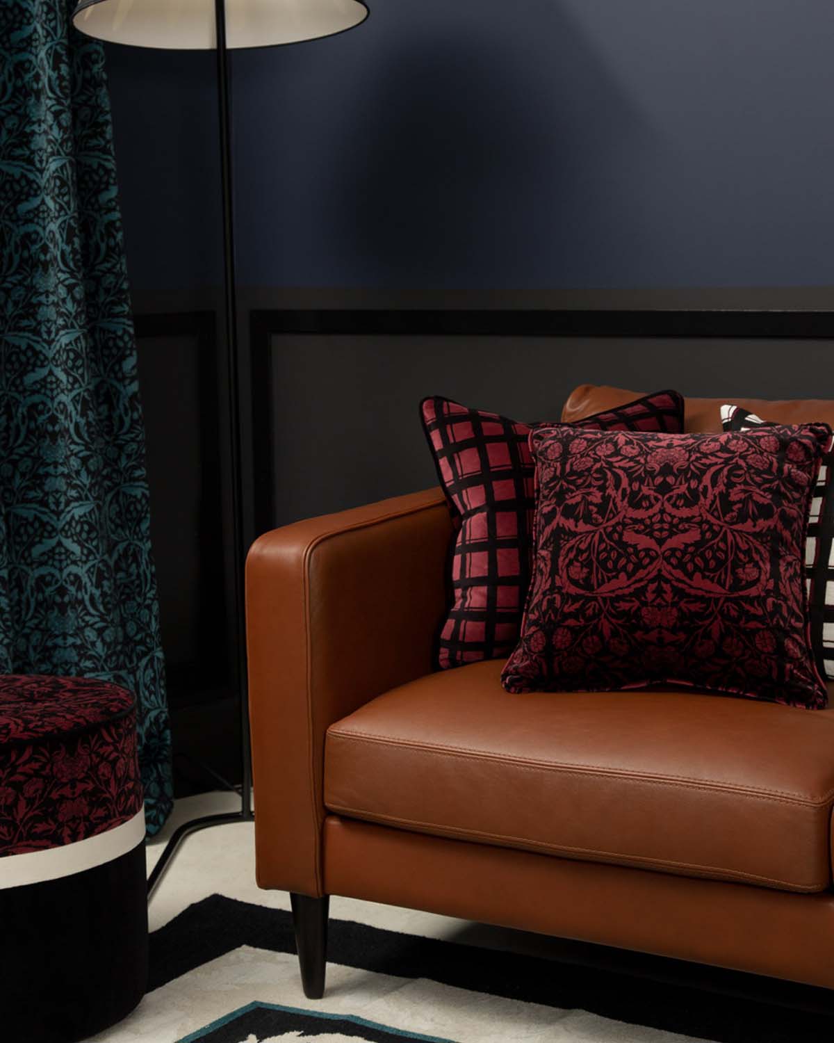 Canapé Noa - Cuir design Maison Sarah Lavoine Blanc Coton 230 cm 75 cm 5