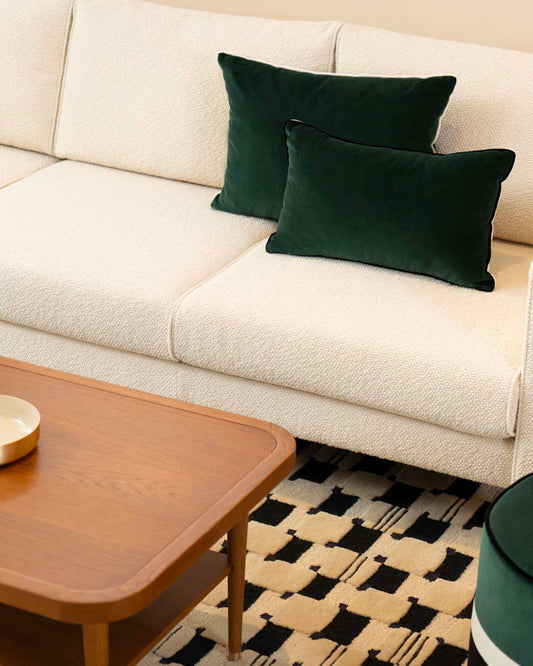 Canapé Noa - Blanc design Maison Sarah Lavoine Blanc Coton 230 cm 80 cm 7