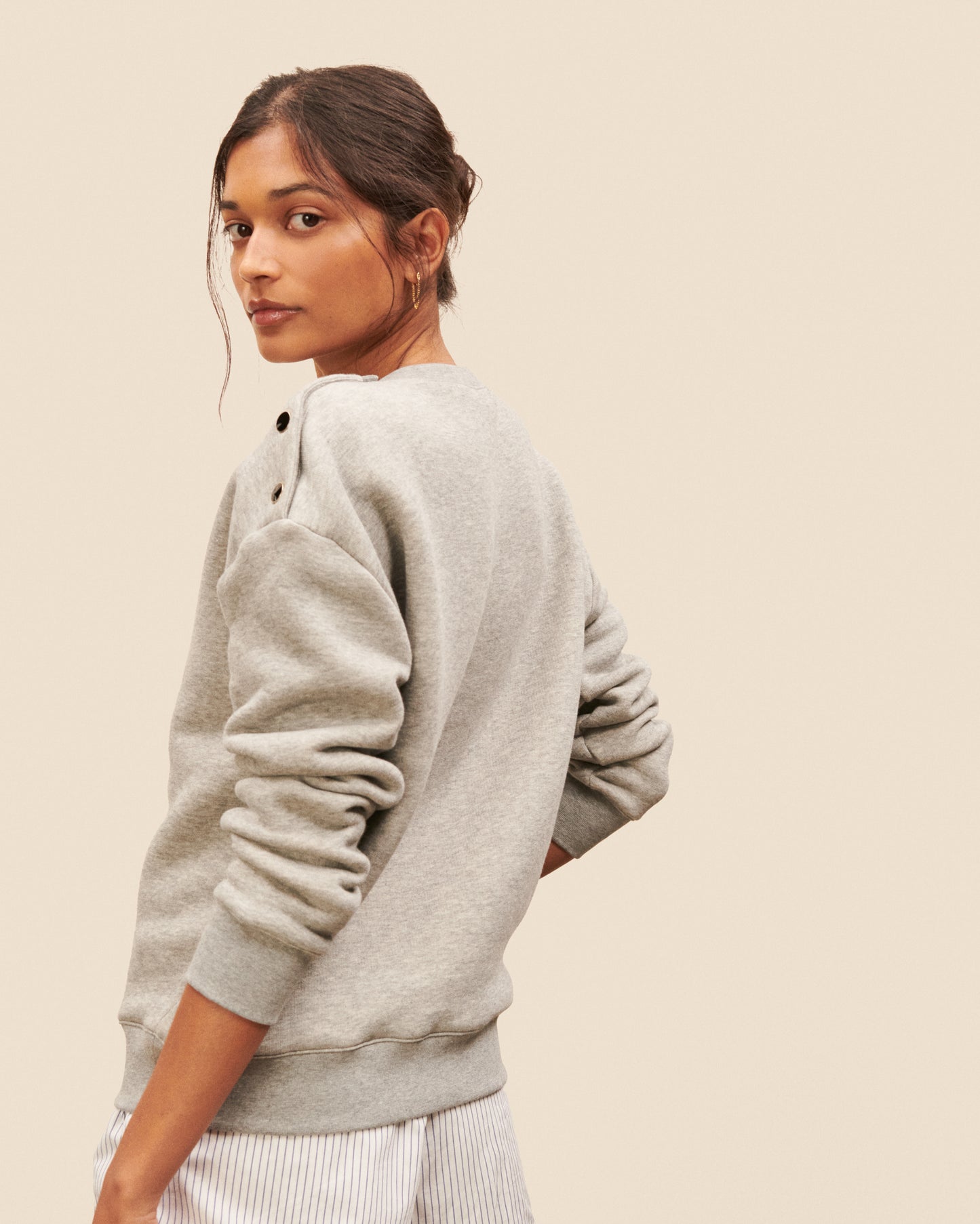 Sweat Passy - Gris Chine tendance Maison Sarah Lavoine Gris Chine Coton 3