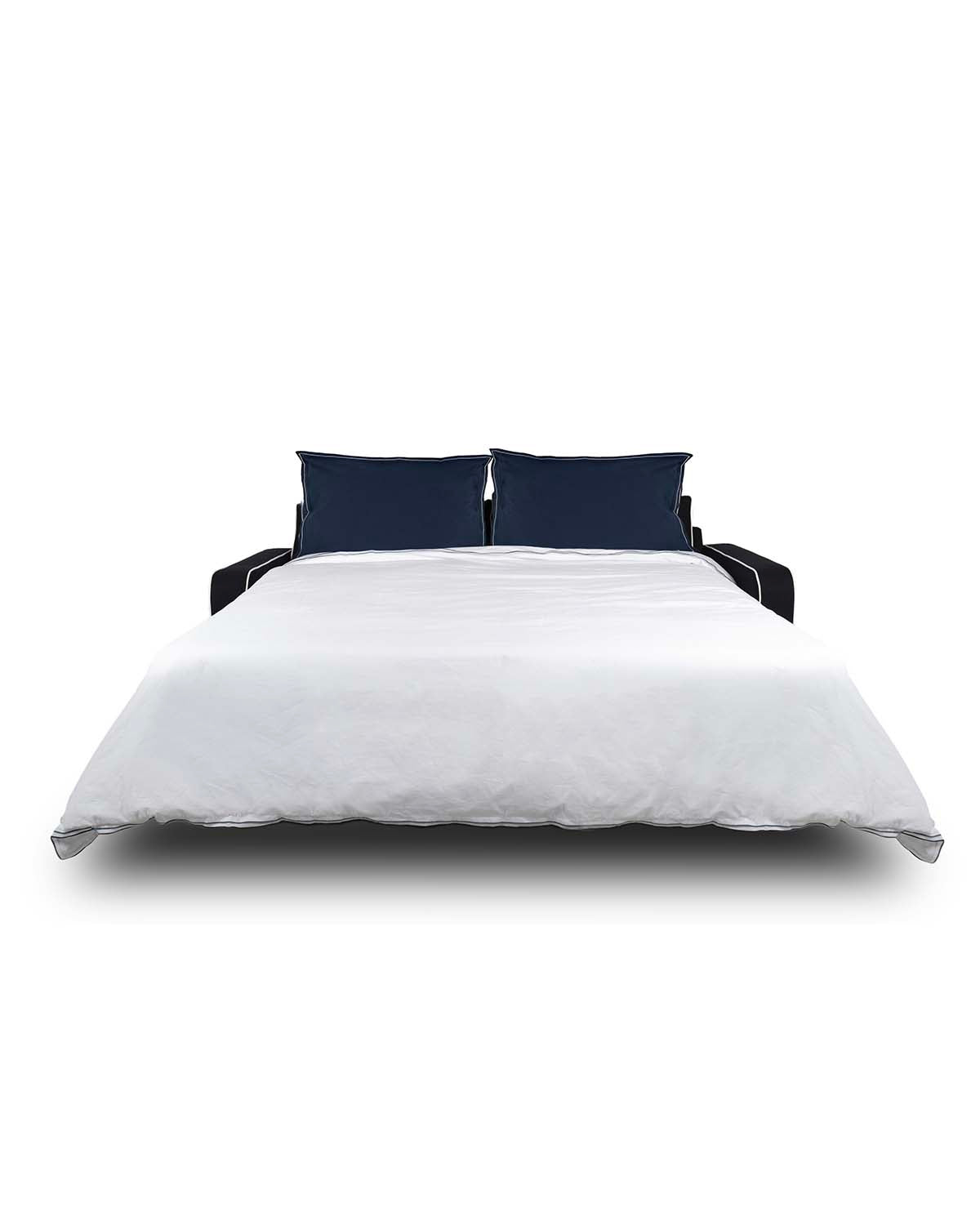 Canapé-lit Marie - Noir design Maison Sarah Lavoine Noir Coton 186 cm 81 cm 6