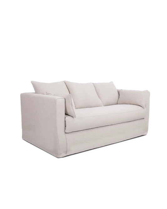Canapé-lit Box - Beige design Maison Sarah Lavoine Beige Lin 207 cm 91 cm 2