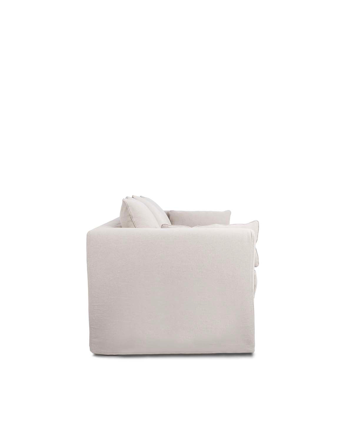 Canapé-lit Box - Beige design Maison Sarah Lavoine Beige Lin 207 cm 91 cm 3