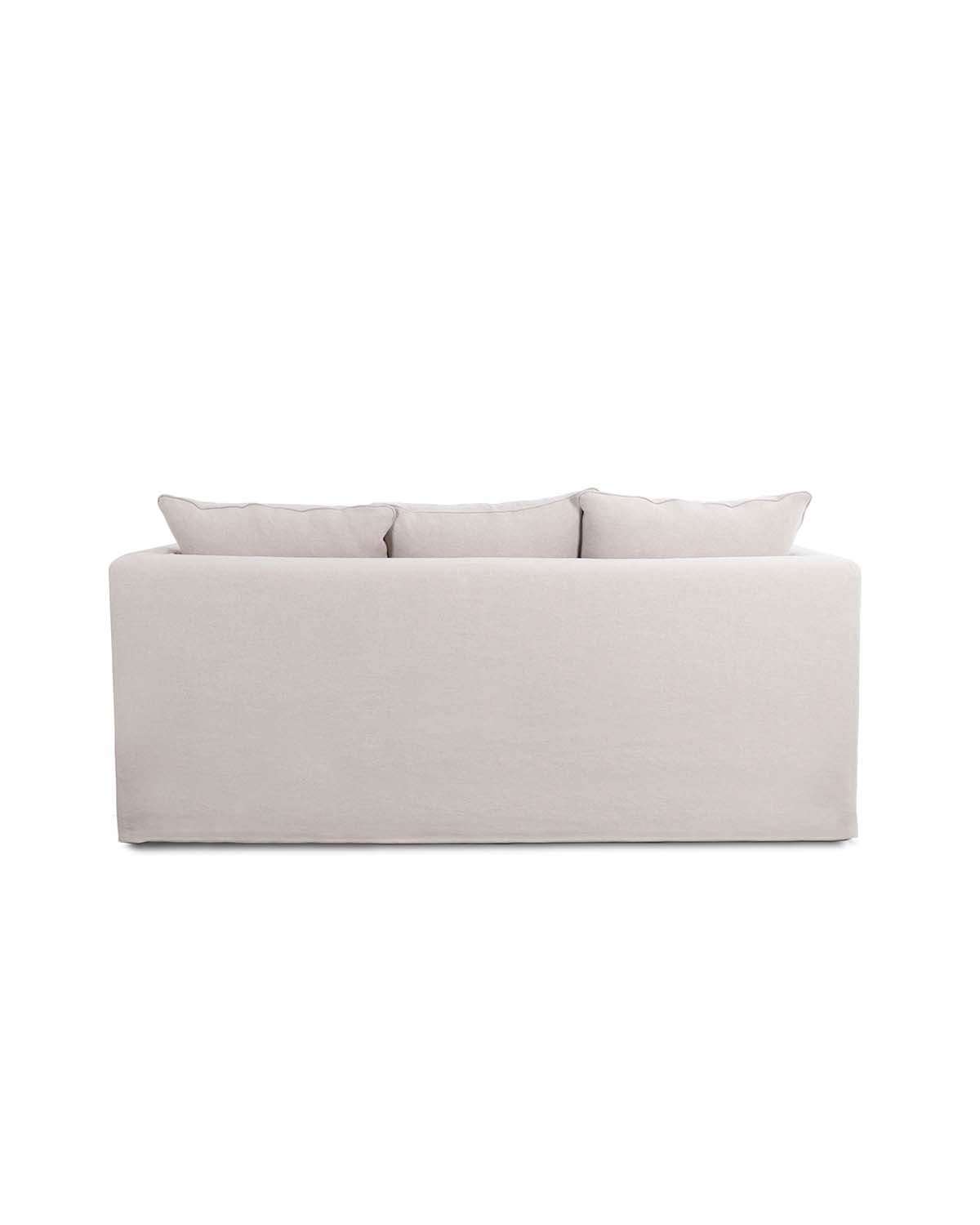 Box sofa bed - Beige design Maison Sarah Lavoine Beige Linen 207 cm 91 cm 4