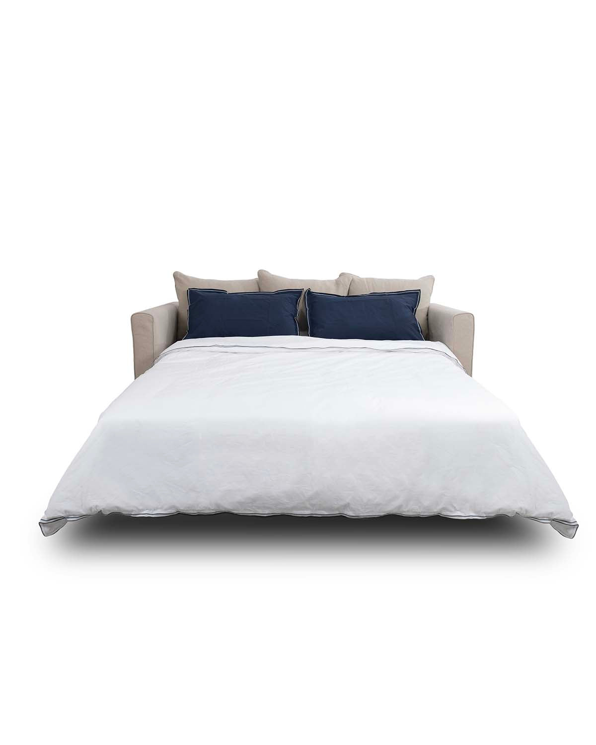 Canapé-lit Box - Beige design Maison Sarah Lavoine Beige Lin 207 cm 91 cm 6