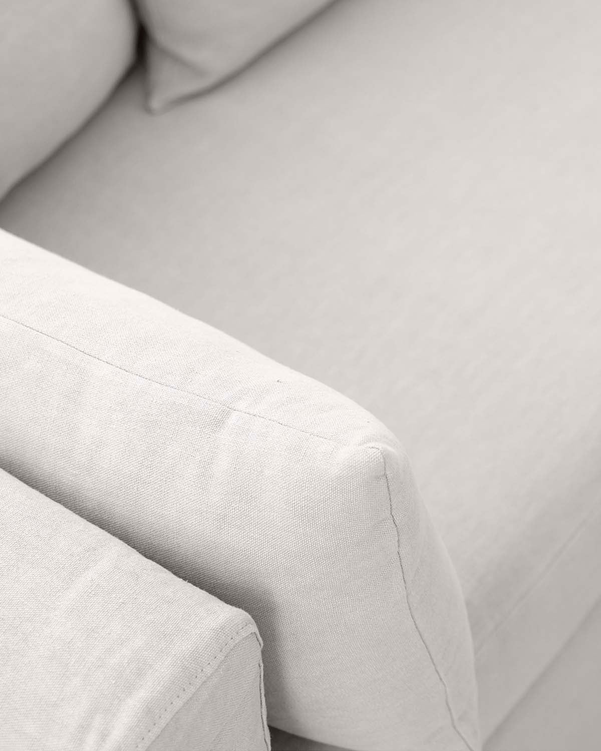 Canapé-lit Box - Beige design Maison Sarah Lavoine Beige Lin 207 cm 91 cm 7