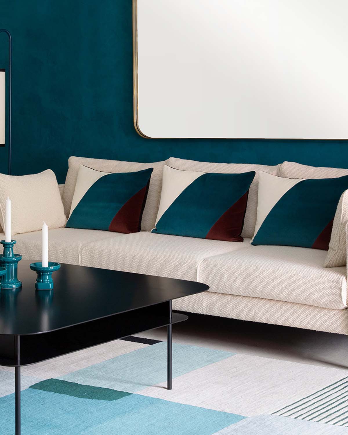 Table Basse Tokyo Carrée - Noir design Maison Sarah Lavoine Noir Acier Thermolaqué 100 cm 40 cm 5