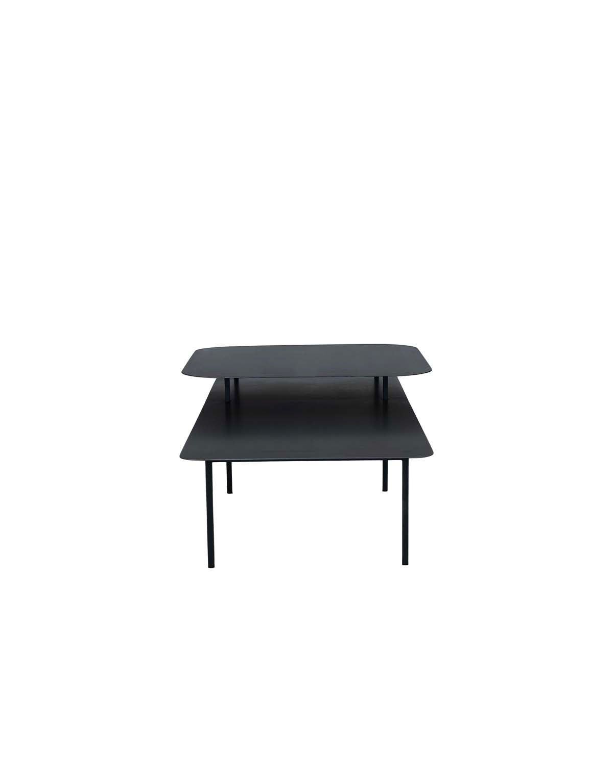 Table Basse Tokyo Décalée - Noir design Maison Sarah Lavoine Noir Acier Ciré 150 cm 40 cm 2
