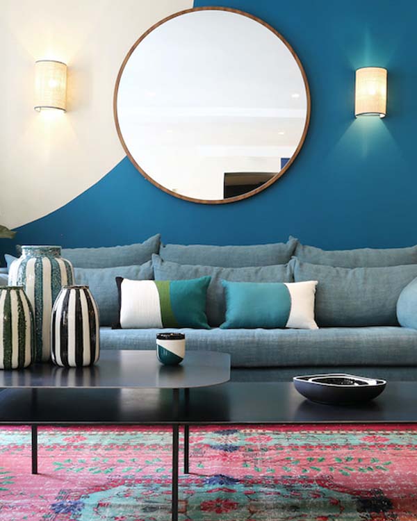 Table Basse Tokyo Décalée - Noir design Maison Sarah Lavoine Noir Acier Ciré 150 cm 40 cm 4