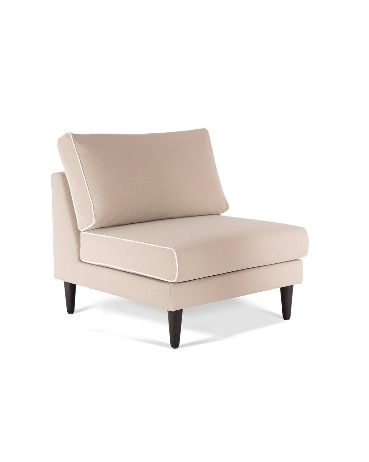 Chauffeuse Noa - Beige / Blanc design Maison Sarah Lavoine Beige / Blanc Coton 80 cm 80 cm 2