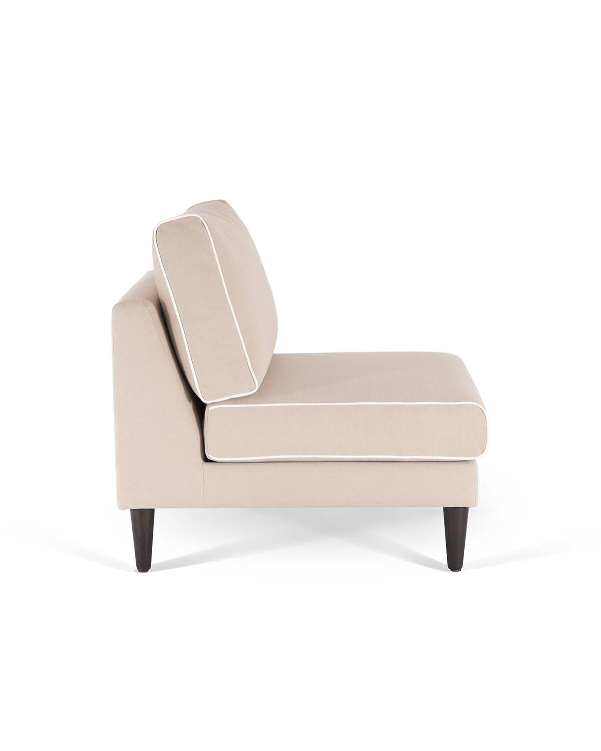 Chauffeuse Noa - Beige / Blanc design Maison Sarah Lavoine Beige / Blanc Coton 80 cm 80 cm 3