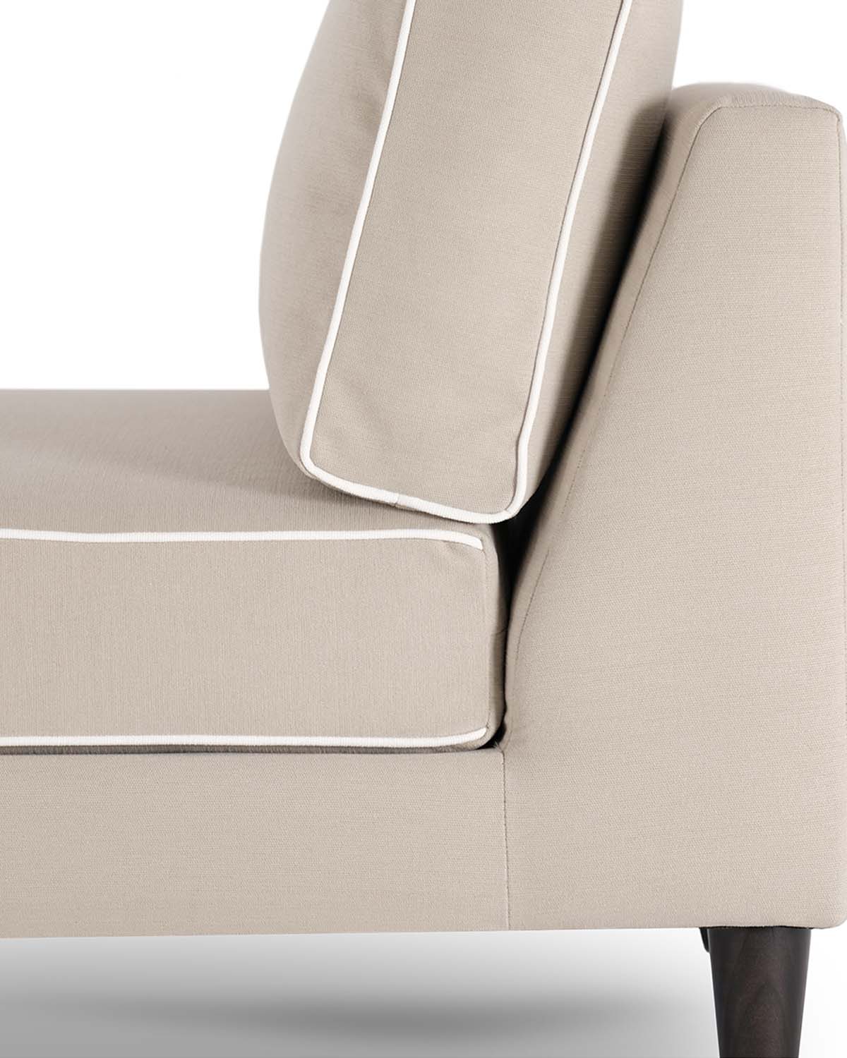 Chauffeuse Noa - Beige / Blanc design Maison Sarah Lavoine Beige / Blanc Coton 80 cm 80 cm 5