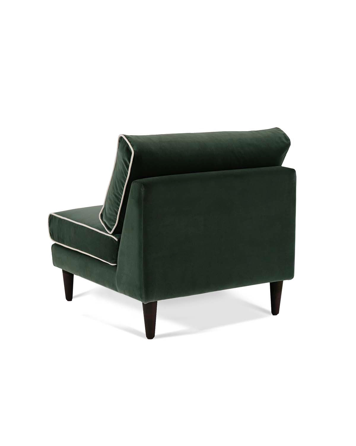 Chauffeuse Noa Vert  - Vert / Noir design Maison Sarah Lavoine Vert / Noir Velours 80 cm 80 cm 3