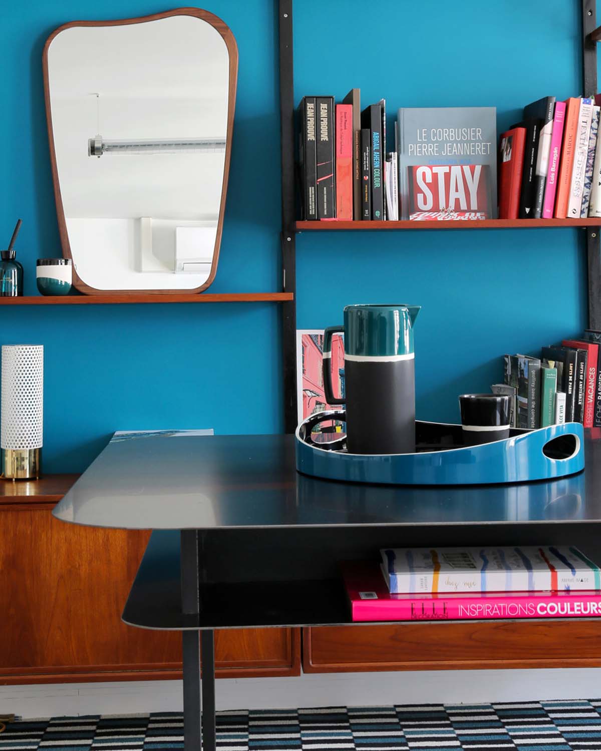 Bureau Tokyo - Noir design Maison Sarah Lavoine Noir Acier Thermolaqué 150 cm 73 cm 7