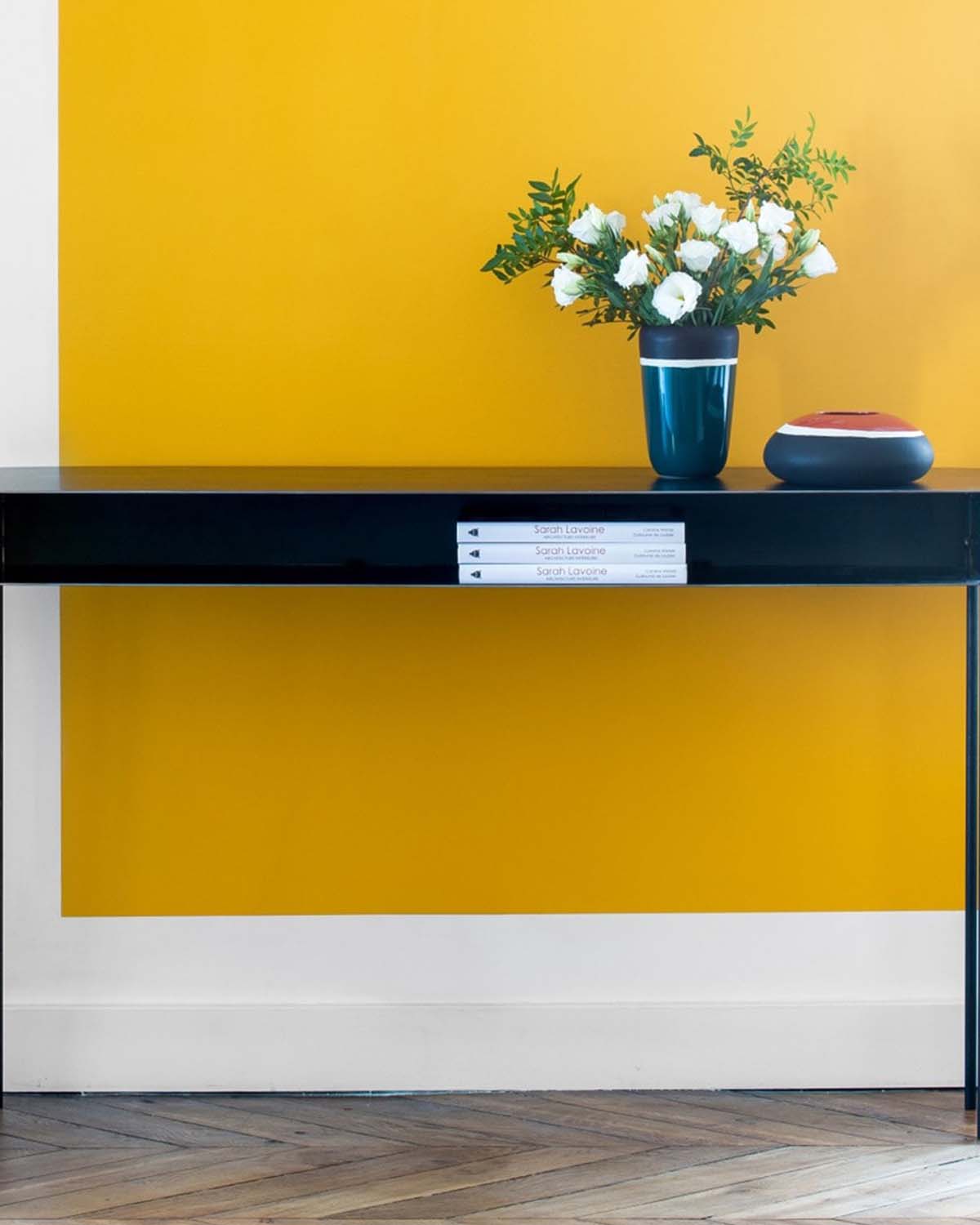 Console Tokyo - Noir design Maison Sarah Lavoine Noir Acier Ciré 150 cm 85 cm 4