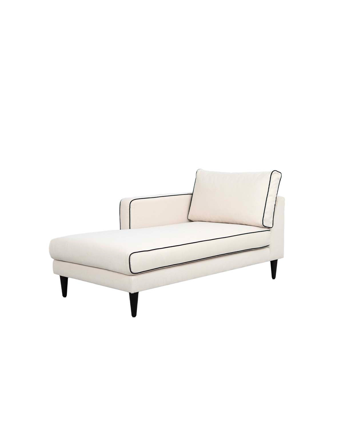 Méridienne Noa - Accoudoir droite - Blanc design Maison Sarah Lavoine Blanc Coton 180 cm 80 cm 1
