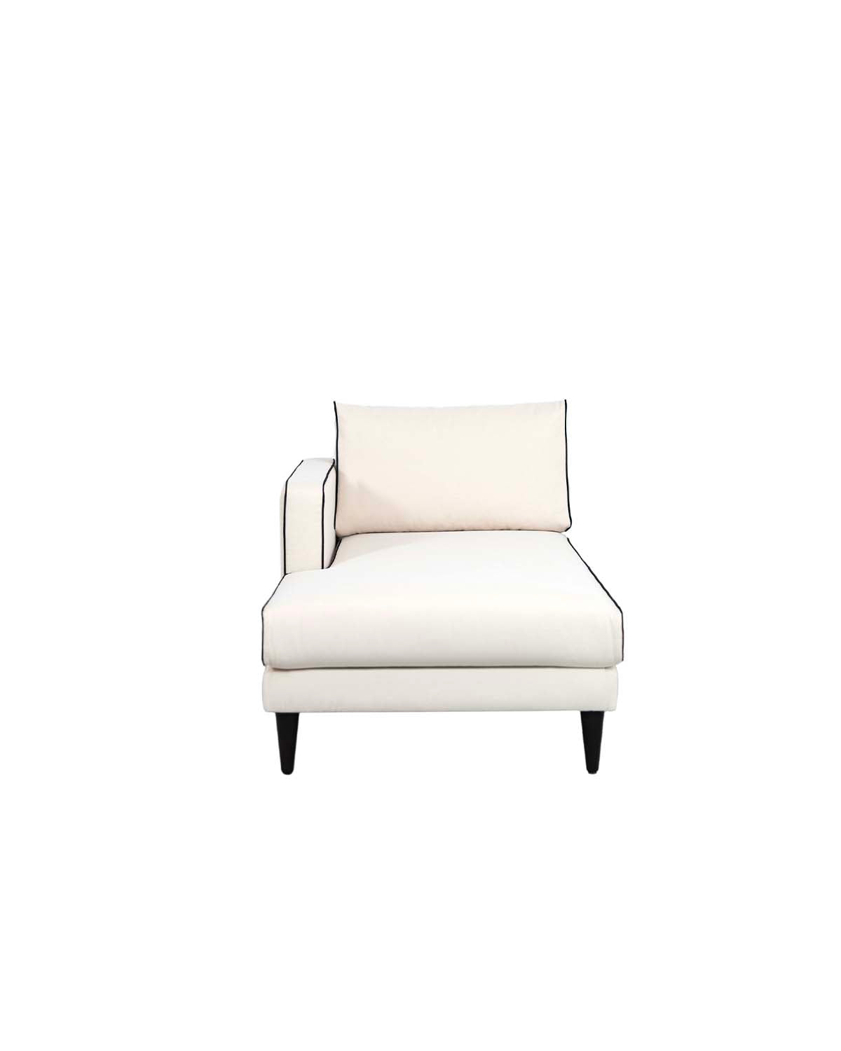 Méridienne Noa - Accoudoir droite - Blanc design Maison Sarah Lavoine Blanc Coton 180 cm 80 cm 2