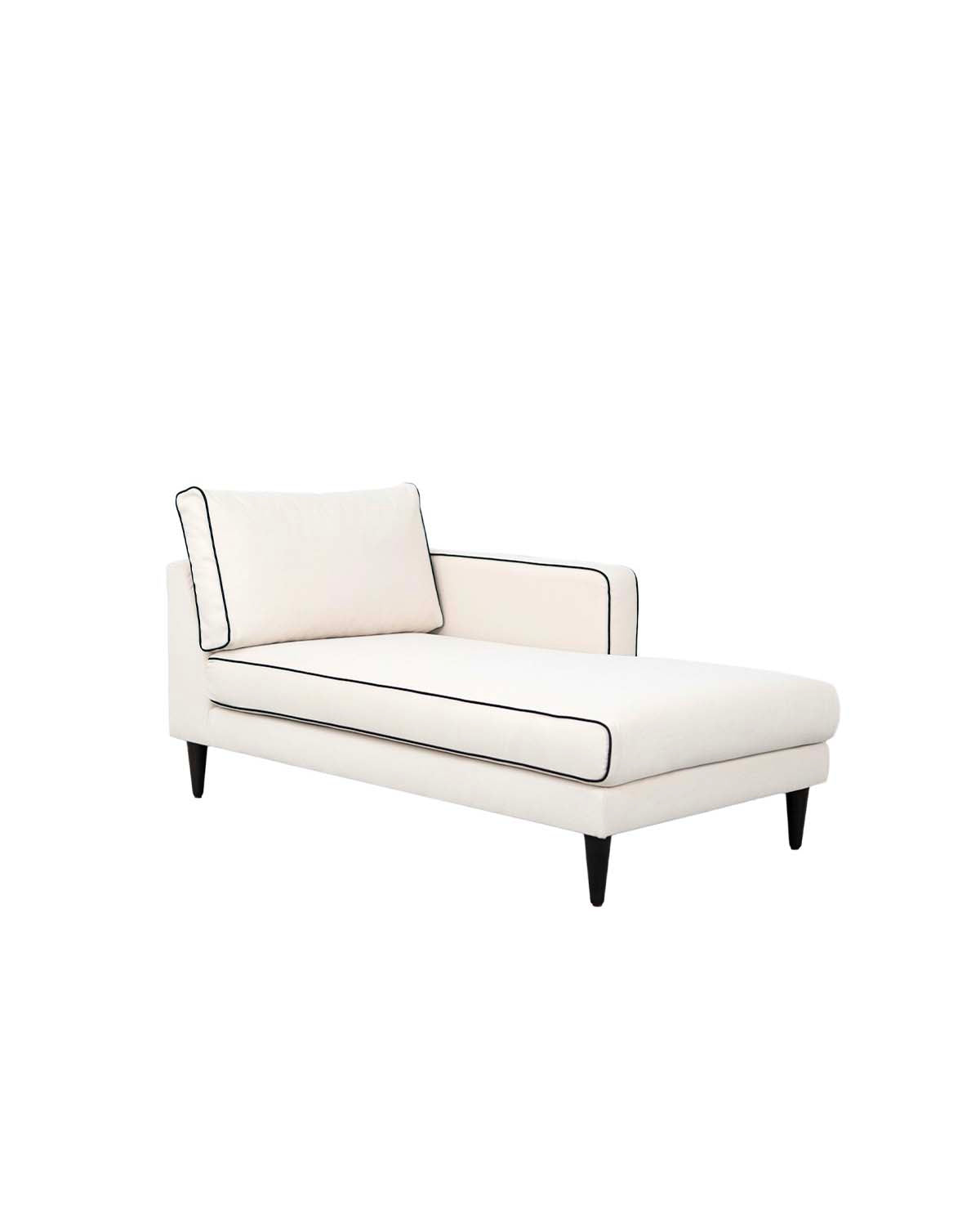 Méridienne Noa - Accoudoir gauche - Blanc design Maison Sarah Lavoine Blanc Coton 180 cm 80 cm 1