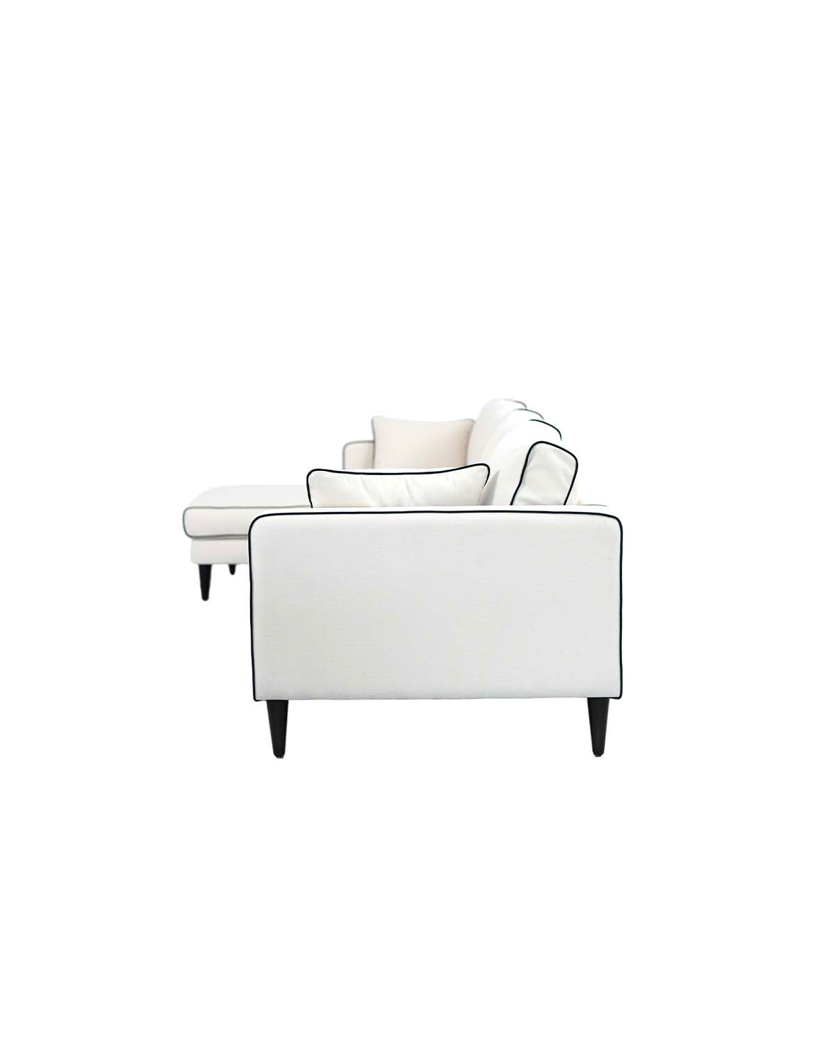 Canapé d'angle gauche Noa - Blanc design Maison Sarah Lavoine Blanc Coton 300 cm 75 cm 3