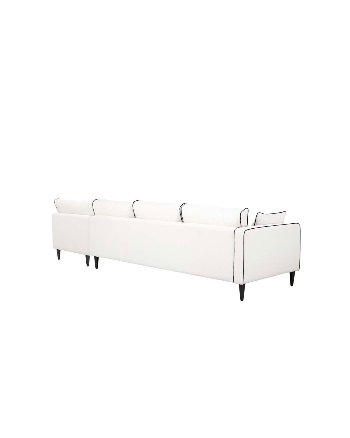 Canapé d'angle droit Noa - Blanc design Maison Sarah Lavoine Blanc Coton 300 cm 75 cm 4
