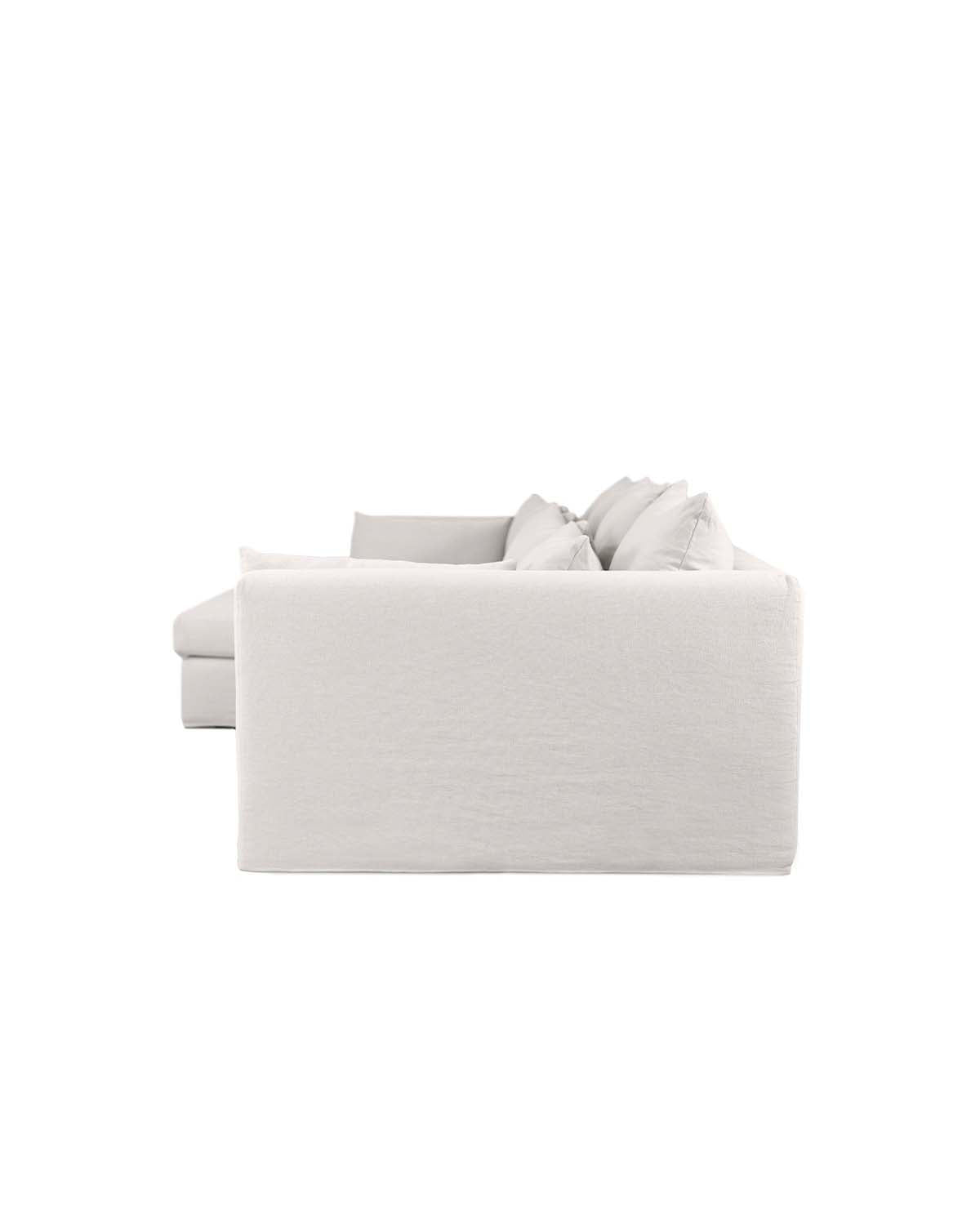 Canapé d'angle SuperBox - Angle à gauche - Gris clair design Maison Sarah Lavoine Gris clair Lin 335 cm 85 cm 3