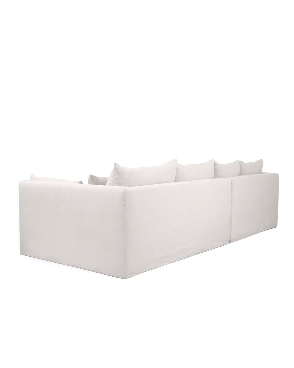 Canapé d'angle SuperBox - Angle à gauche - Gris clair design Maison Sarah Lavoine Gris clair Lin 335 cm 85 cm 4