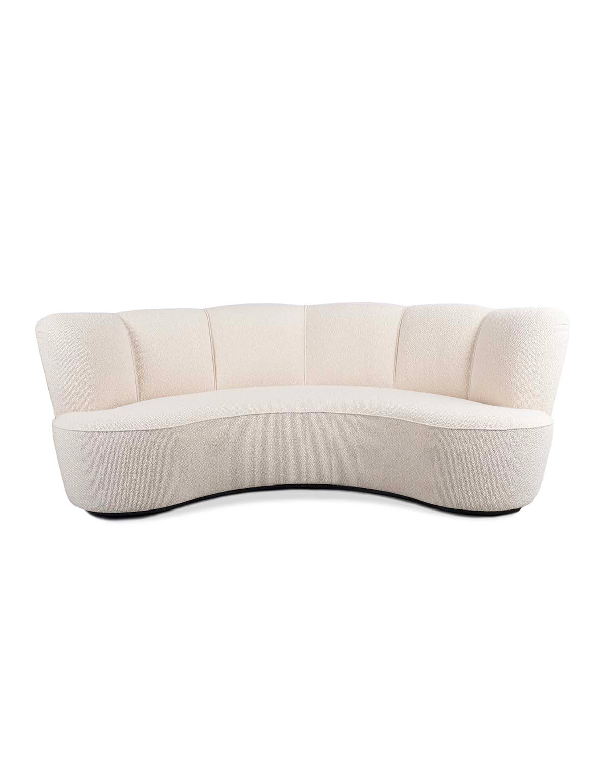 Canapé Sarah - Ecru design Maison Sarah Lavoine Ecru Laine bouclée 210 cm 77 cm 1