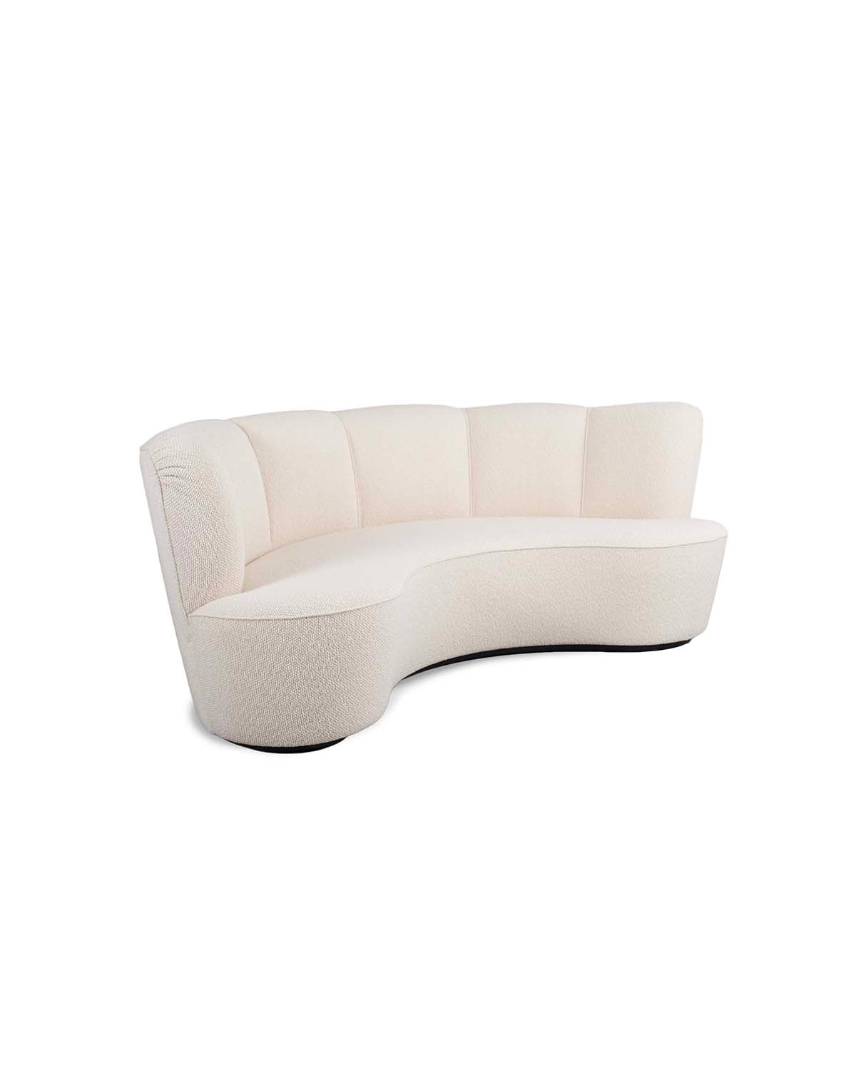 Canapé Sarah - Ecru design Maison Sarah Lavoine Ecru Laine bouclée 210 cm 77 cm 2