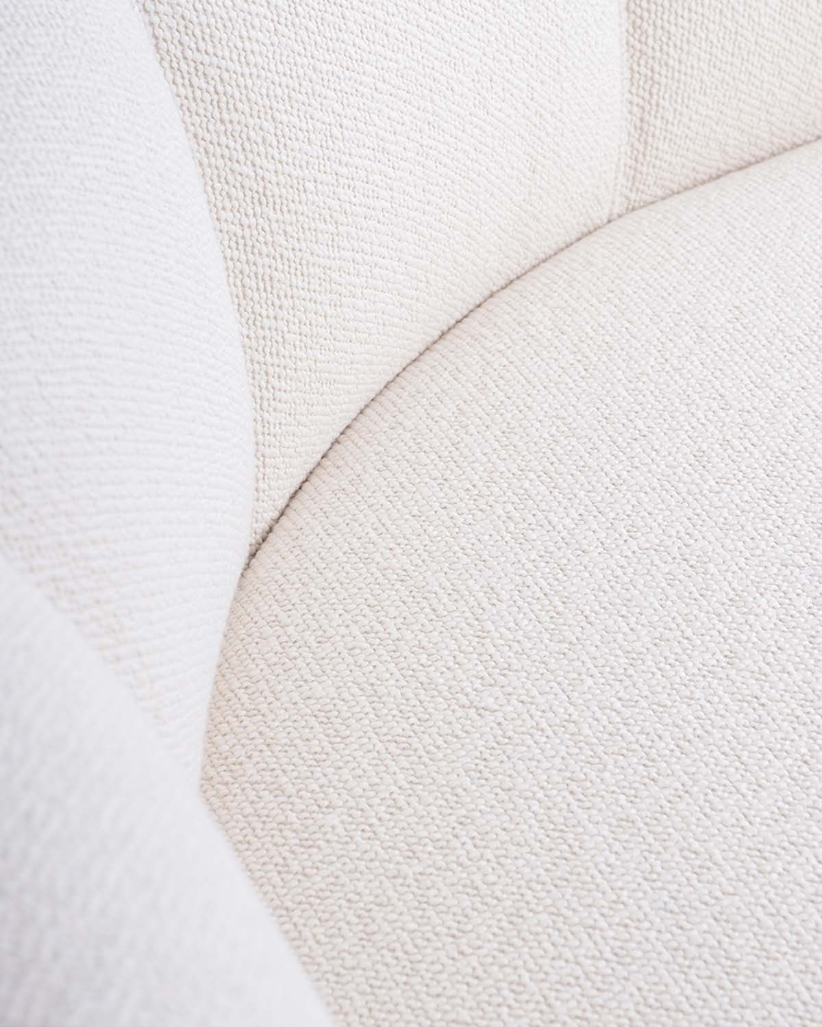 Canapé Sarah - Ecru design Maison Sarah Lavoine Ecru Laine bouclée 210 cm 77 cm 5