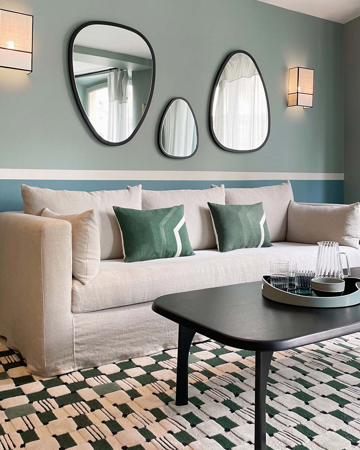 Canapé Box - Beige design Maison Sarah Lavoine Beige Lin 250 cm 85 cm 8