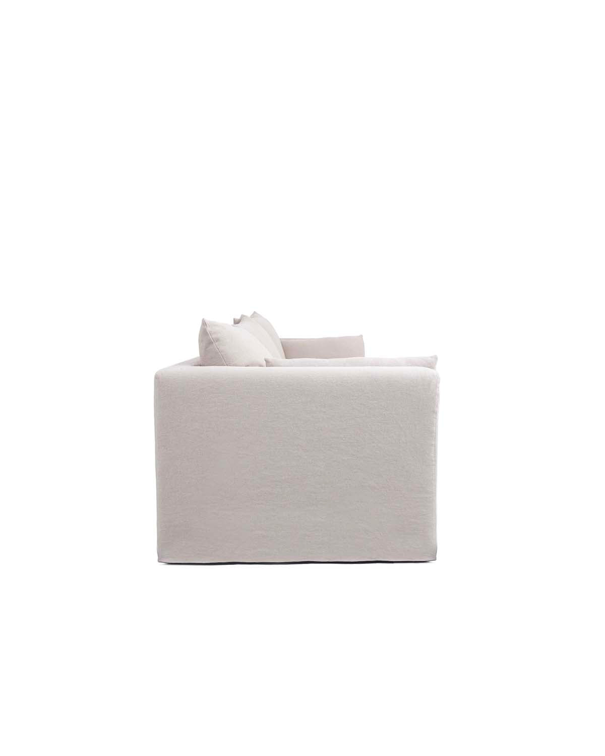 Canapé Box - Beige design Maison Sarah Lavoine Beige Lin 220 cm 85 cm 3